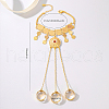 Elegant Classical Copper Plated Gold Coin Lady Finger Bracelets XM0819-2