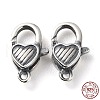 925 Thailand Sterling Silver Lobster Claw Clasps STER-D003-17AS-3