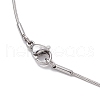 Leaf Alloy Pendant Necklaces NJEW-JN04942-5
