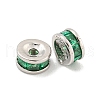925 Sterling Silver Micro Pave Cubic Zirconia Beads STER-U002-17B-P-1