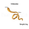 Stainless Steel Snake-Shaped Cuff Rings for Women FT0606-2-1