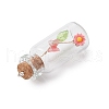 Glass Jar Glass Bottles Pendants PALLOY-JF03613-5