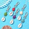 Cowrie Shell Pendant Decorations HJEW-JM03273-1