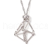 3Pcs 3 Sizes 304 Stainless Steel Macrame Pouch Empty Stone Holder Necklace Making NJEW-JN05238-4