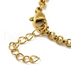 Ion Plating(IP) 304 Stainless Steel Cable Chain Bracelets BJEW-C079-02G-3