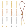 SUPERFINDINGS 12Pcs 3 Colors Alloy Cord Ends FIND-FH0009-53-7