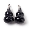 Synthetic Blue Goldstone Pendants G-G846-02P-02-2