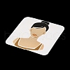 Square Girl Print Paper Earring Display Card CDIS-M007-01B-3