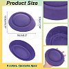  6Pcs 6 Colors Velvet Cloth Mini Hat Fascinator Base AJEW-NB0005-97-2