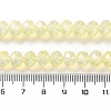 Baking Painted Transparent Glass Beads Strands DGLA-A034-J8MM-D06-4