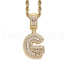 Brass Micro Pave Cubic Zirconia Pendants PW-WG3207D-13-1