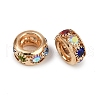 Brass Rhinestone Beads KK-U071-02C-02KCG-2