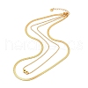 Double Layer Necklaces NJEW-A032-04G-03-2