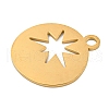 Ion Plating(IP) 304 Stainless Steel Pendants STAS-B056-26G-03-2