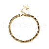 304 Stainless Steel Scales Layered Chains Bracelet for Men Women BJEW-P277-01-2