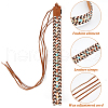 Imitation Leather Braided Southwestern Cowboy Hat Belt DIY-WH0449-03-5