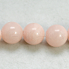 Natural Yellow Jade Beads Strands JBR8mm-1-2