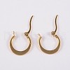 304 Stainless Steel Hoop Earrings EJEW-P040-20-A-3