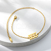 201 Stainless Steel Figure Link Chain Anklets for Women FS-WG978BB-04-1