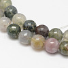 Natural Moss Agate Beads Strands X-G-F342-01-6mm-1