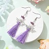 Angel 304 Stainless Steel Dangle Earrings EJEW-MZ00410-6