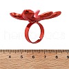 Adjustable Alloy Flower Finger Rings for Women RJEW-B124-01C-3