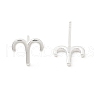 S925 Sterling Silver Stud Earrings EJEW-K303-01S-01-3