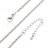 Brass Rope Chains Necklaces for Women NJEW-D302-03P-2
