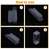 DICOSMETIC Rectangle Transparent Plastic PVC Box Gift Packaging CON-DC0001-12D-6