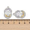 Alloy Enamel Pendants PALLOY-P311-01B-P-3