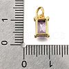 925 Sterling Silver Pave Clear Cubic Zirconia Charms STER-V001-02G-06-3