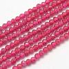 Faceted Synthetic Quartz Beads Strands G-F507-01A-1
