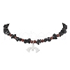 201 Stainless Steel Bat Pendant Necklaces NJEW-TA00156-1