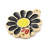 Alloy Enamel Pendants ENAM-Q001-06G-01-2