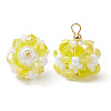 Glass Pendants PALLOY-MZ00673-01-1