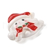 Christmas Rabbit Theme Opaque Resin Decoden Cabochons RESI-S397-01H-1