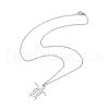 Non-Tarnish Ocean Theme Pendant Necklaces NJEW-JN04870-5