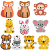 SUNNYCLUE 10Pcs 10 Styles Silicone Focal Beads SIL-SC0002-11-1