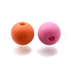 Frosted Opaque Acrylic Beads OACR-S071-03B-2