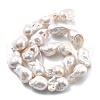 Natural Nucleated Pearl Beads Strands PEAR-B004-15C-04B-4