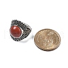 Natural Red Jasper Adjustable Rings RJEW-I108-03AS-06-5