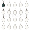 Unicraftale 304 Stainless Steel Pendant Cabochon Settings STAS-UN0007-38P-1