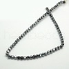 Magnetic Synthetic Hematite Faceted Polygon Beads Strands G-L204D-01B-2