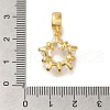 Rack Plating Brass Pave Clear Cubic Zirconia European Dangle Charms KK-H485-23G-3