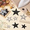 Fingerinspire 8 Styles Star Hotfix Resin Rhinestone PATC-FG0002-27-5