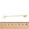 Brass Lobster Clasps & Ends with Chain KK-F880-33G-4