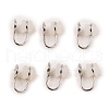 Brass Clip-on Earring Findings WG21877-12-1