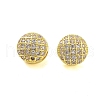 Rack Plating Brass Clear Cubic Zirconia Pendants KK-S379-03G-1
