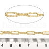 Brass Textured Paperclip Chains CHC-C014-10G-3