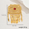 Exquisite & Hollow Brass Hexagon Brooches for Women OU9200-8